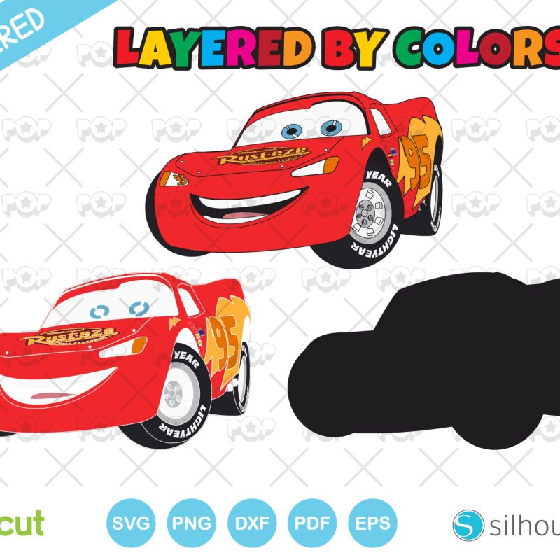 Cars clipart bundle, Disney Cars SVG cut files for Cricut / Silhouette, PNG DXF, instant download